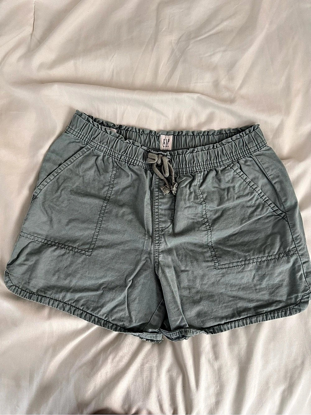 GAP kids High Waist Green Shorts